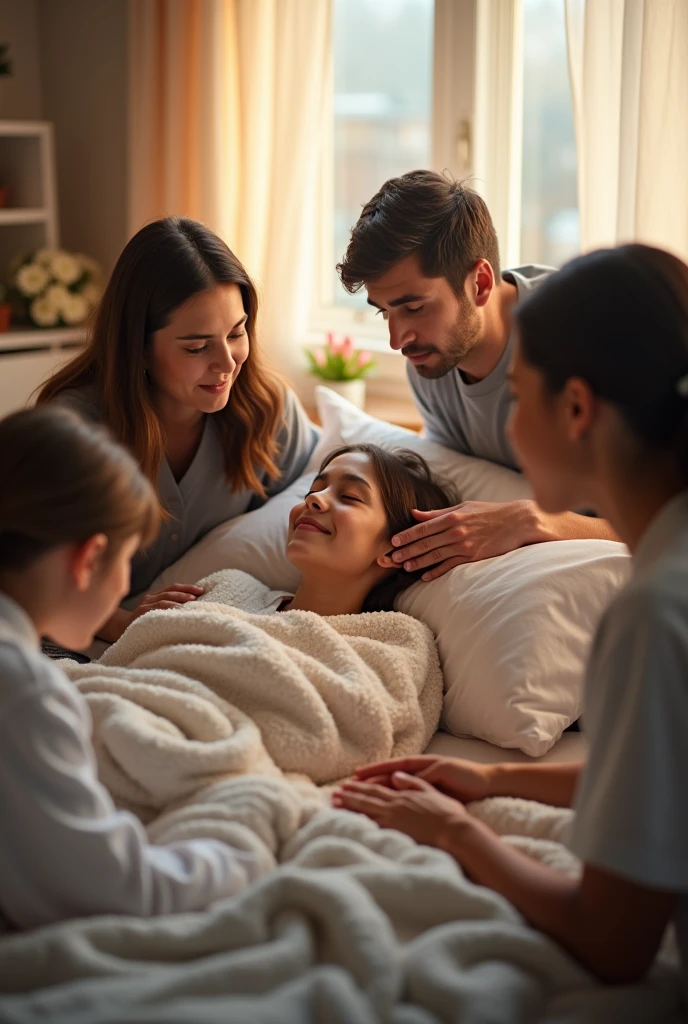 Take a social support photo for illness