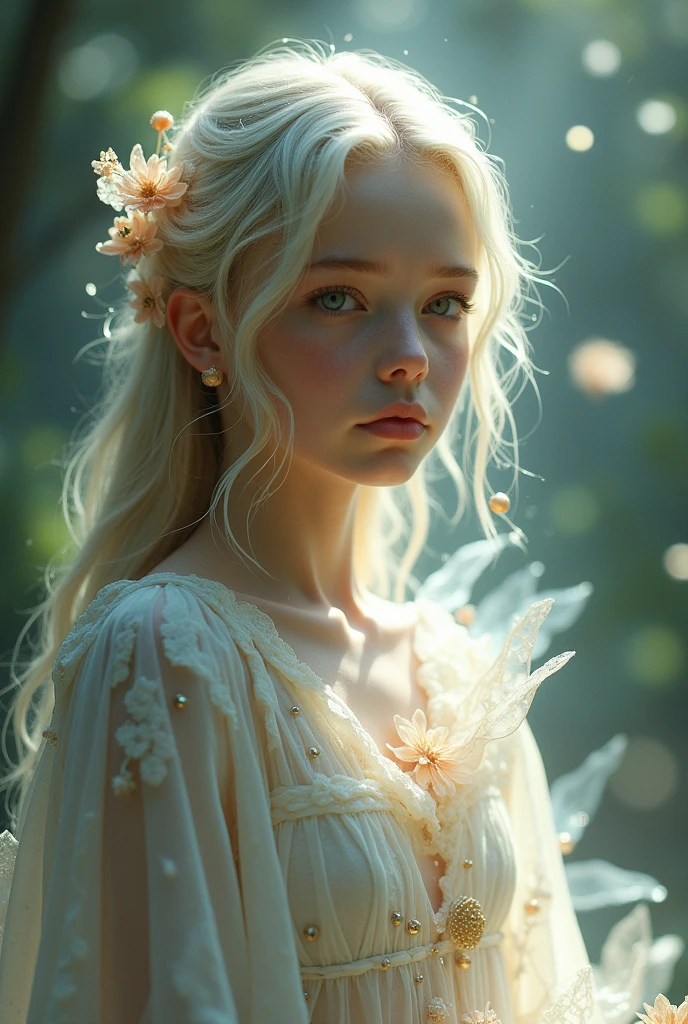 Make a young and beautiful being with powers
