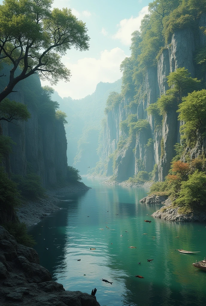 Ancient lake from the 1600s