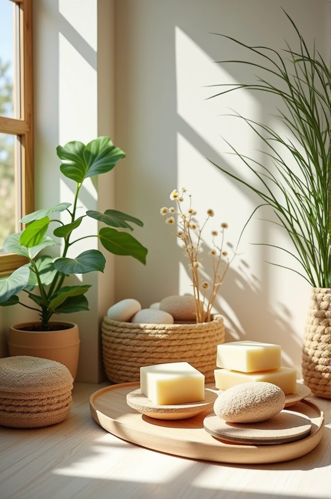 Decorate a room with an eco-friendly soap theme 