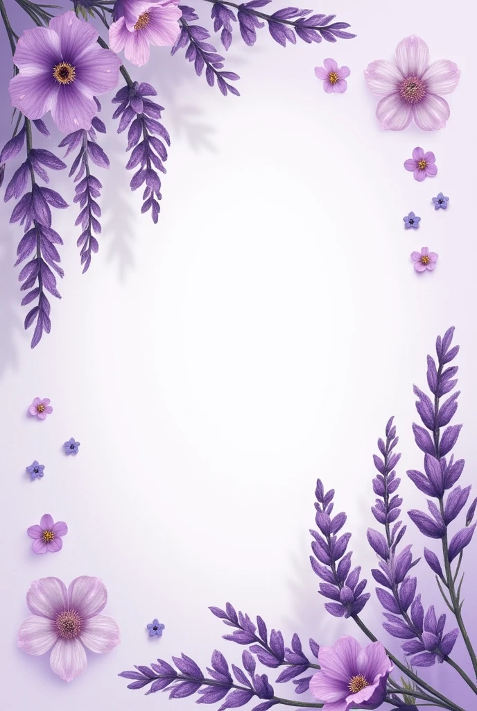 make an invitation for my 20th birthday, It will be a brunch. My name is Bruna and the theme is lavender, with many flowers