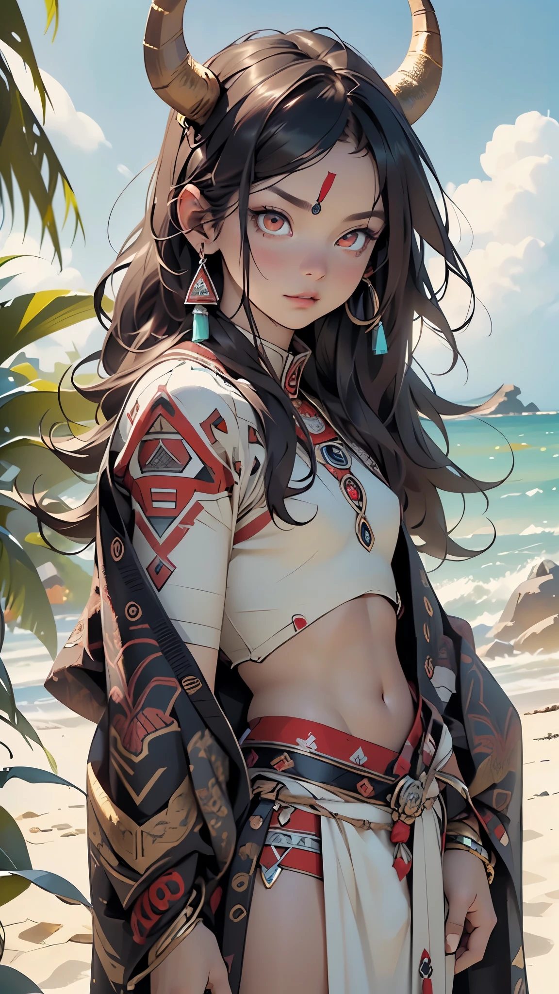 ((male demon)), ((maya demon,aztec demon)),muscle, 1boy, big muscle, pectoral, muscular, old macho man,long hair,(((red_eyes:1.3))),intricate eyes,beautiful detailed eyes,symmetrical eyes,
god aztec clothes, god aztec outfit,(aztec armor),(((intricate outfit,intricate clothes,ornate outfit))),((bulge in loincloth)),((aztec horn:1.5)),
(dynamic pose:1.0),(evil demon:1.5),(centered,scale to fit dimensions,Rule of thirds),
((Sky, Sea, clouds,)), with dark stormy clouds,((beach scenery,intricate scenery)),
(Glossy aztec ornaments),highres,sharp focus,(ultra detailed,extremely detailed),(photorealistic artwork:1.37),(extremely detailed CG unity 8k wallpaper),(((vibrant colors,vibrant theme))),(intricate),(masterpiece),(best quality),artistic photography,(photography taken by sldr),(intricate background),perfect rendered face,perfect face details,realistic face,photo realistic,((intricate detail)),(((realism))),