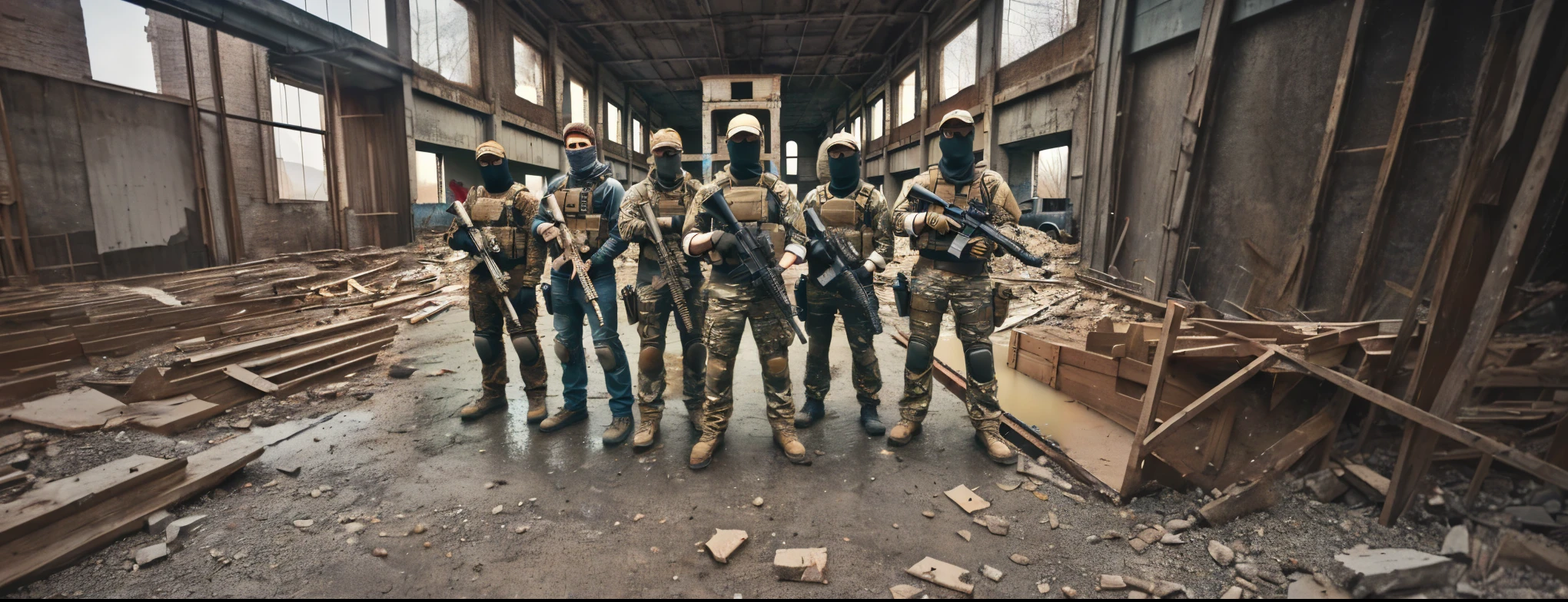 Abandoned construction site
