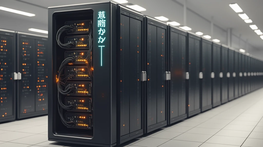 fund: A futuristic setting, with a highly technological data center environment, full of LED lights and organized cables.
Central Element: A stylized representation of the supercomputer, with cables and chips highlighted, emitting an intense glow, as if it were in full operation.
detaileds: light effects, like sparks or beams of light, around the computer to give a sense of energy and power.
texto: The title of the video in bold and futuristic font, with contrasting colors (like blue and white on dark background) in the top or bottom corner of the cover.  write the title on the image fastest computer in the world 