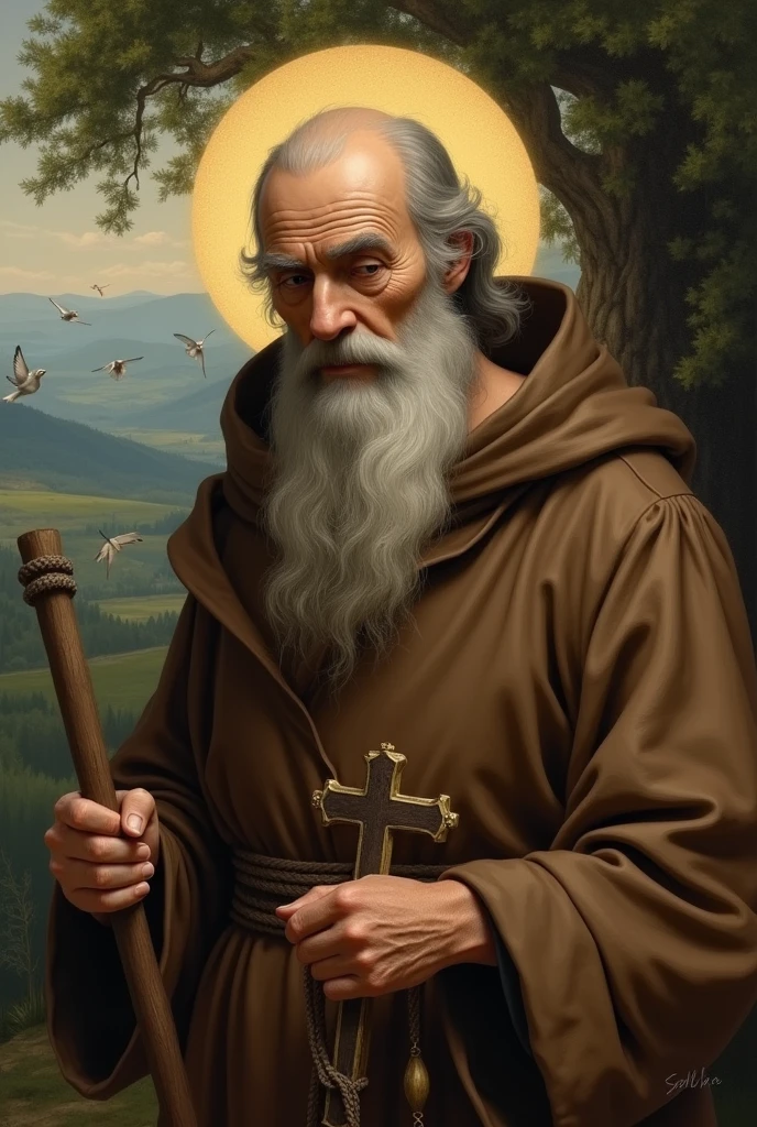 create an image of St. Francis of Assisi