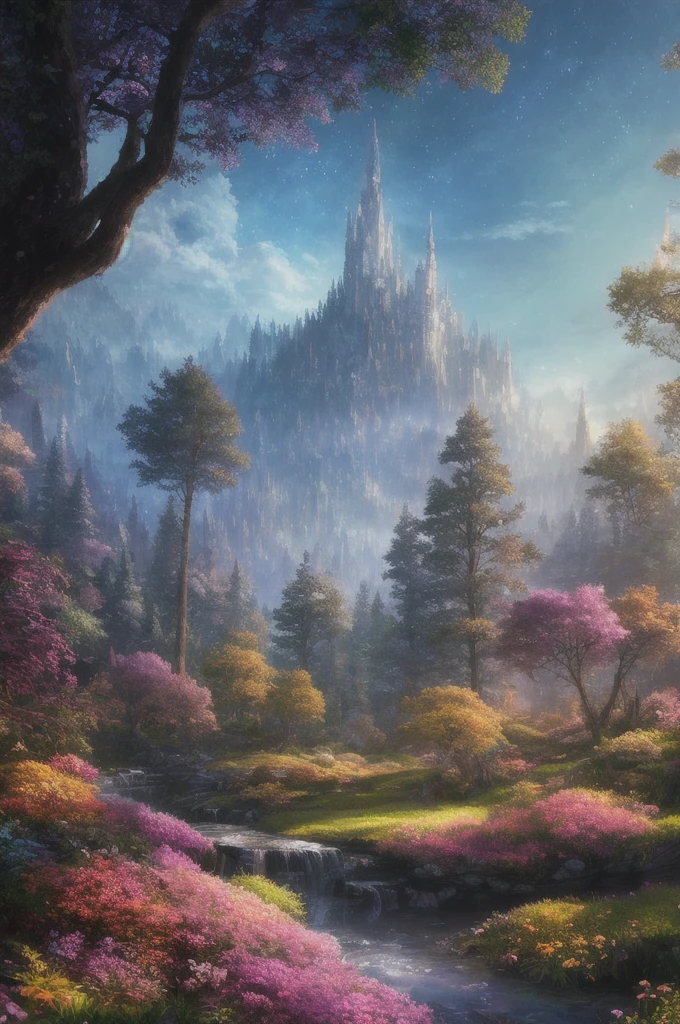 masterpiece, best quality, high quality,extremely detailed CG unity 8k wallpaper, An enchanting and dreamy scene of a fantasy forest, with towering trees, glowing mushrooms, and hidden fairy glens, creating a sense of mystique and enchantment, artstation, digital illustration, intricate, trending, pastel colors, oil paiting, award winning photography, Bokeh, Depth of Field, HDR, bloom, Chromatic Aberration ,Photorealistic,extremely detailed, trending on artstation, trending on CGsociety, Intricate, High Detail, dramatic, art by midjourney