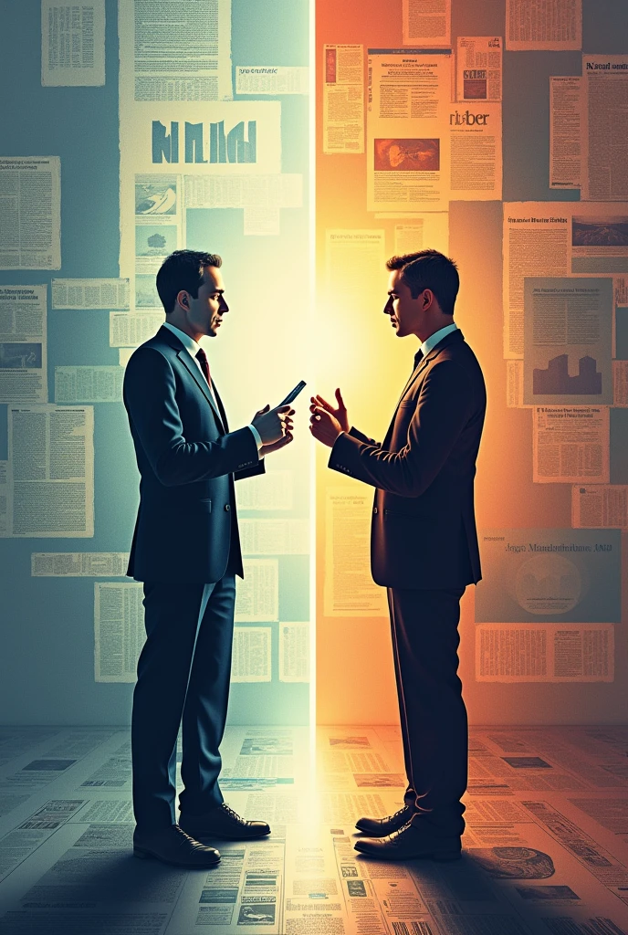 An image for a news story, The news has the theme of Differences between the Textual Genres News and Report