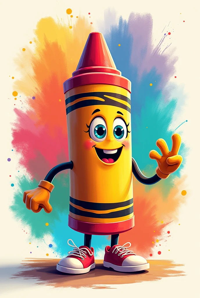 Create a profile picture for a content channel called "Color Drawing Class" from which the mentioned channel creates children's stories, with simple and eye-catching art with a cartoon theme (The Channel is not about Drawing Class!) (The channel is about cartoon animations!)