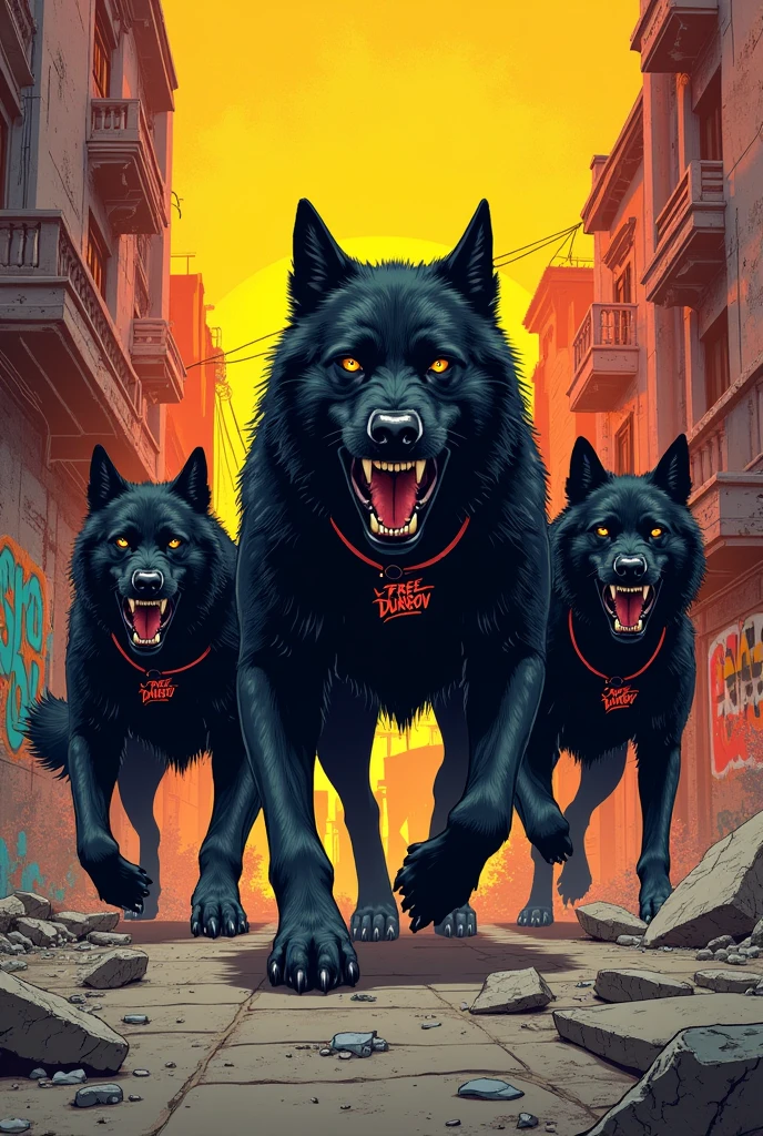 Free durov resistance black dogs in street  
Trending logo