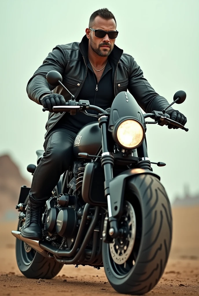 strong man on fz15 motorcycle