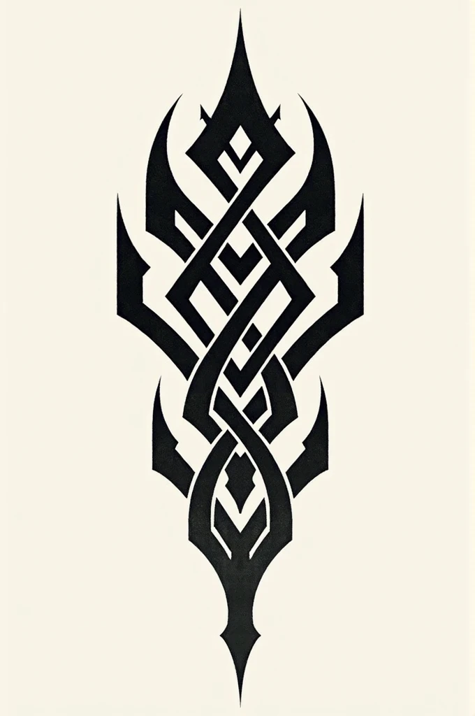 Generate a neotribial style tattoo