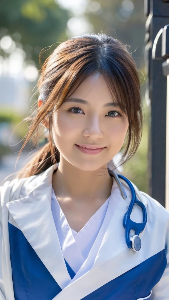((Highest quality)), ((masterpiece)), (detailed),Perfect Face,Japanese,Female doctor,White