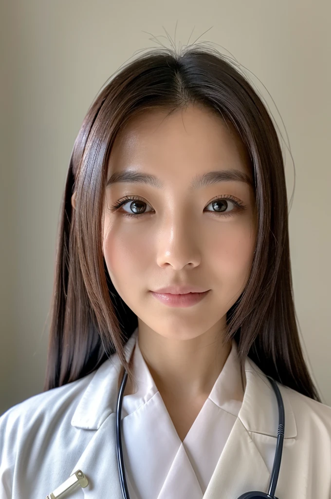 ((Highest quality)), ((masterpiece)), (detailed),Perfect Face,Japanese,Female doctor,White