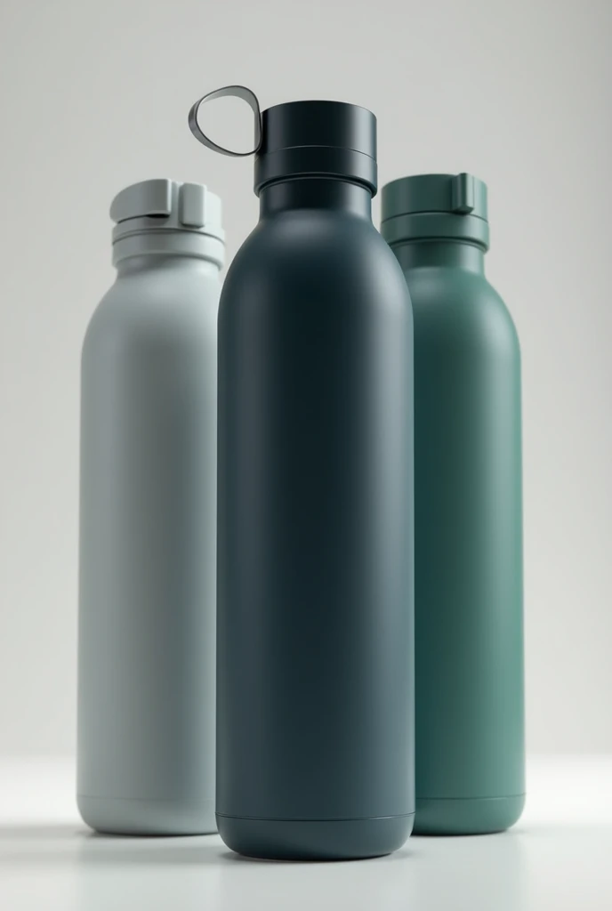 1. form y Size:
form: HydroMate has a cylindrical, ergonomic design that makes it easy to grip and use comfortably.. The shape is designed to fit most car bottle holders and compartments..
Size: The bottle has a capacity of 600 ml, Ideal for providing a sufficient amount of water throughout the day without being too bulky. Its approximate dimensions are 7.5 cm in diameter y 25 cm de altura.
2. Materials and Texture:
Material Exterior: Made of high quality stainless steel, HydroMate is durable, Durable and BPA free. The outer surface has a matte finish that provides a firm and comfortable grip., avoiding landslides.
Material Interior: The inside of the bottle is coated with a non-reactive silicone wax layer that keeps the water free of tastes and odors.. This coating is easy to clean and ensures the durability of the product..
3. Design and Components:
Smart Cover: The HydroMate lid is equipped with an integrated LED display that shows the remaining water level and hydration reminders.. The lid also includes a power button/power off and touch controls to navigate settings.
Level Sensors: Built into the bottom of the bottle, The sensors detect the water level and transmit this information to the mobile application via Bluetooth.
Bottle Mouth: The mouth of HydroMate is wide (5 cm in diameter) for easy filling and cleaning. Comes with a removable filter for fruit infusions, allowing users to add natural flavor to water.
4. Colores y designs:
Available Colors: HydroMate is offered in a variety of stylish and modern colors, including matte black, steel grey, Navy blue, and emerald green.
designs: The bottle may have subtle details on the cap and body., such as engraved logos and discreet patterns, that add a distinctive touch without being too flashy.
5. Functionality