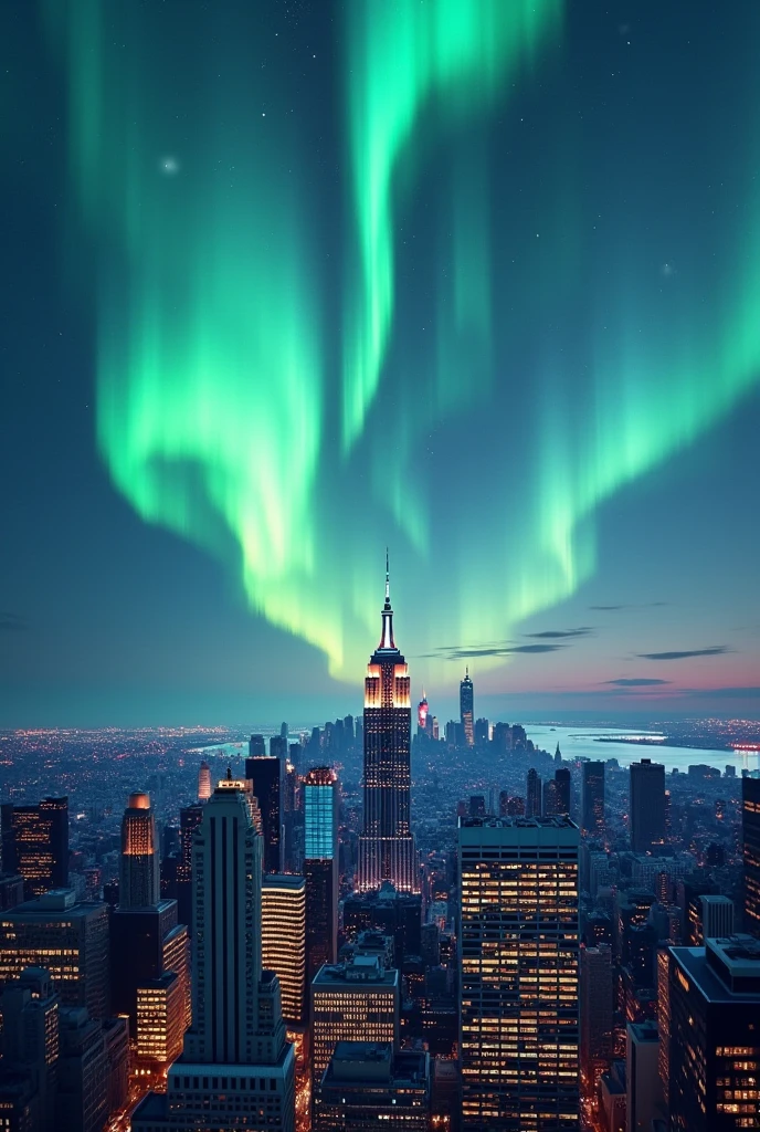 Something inspired by the Aurora of New York the poem