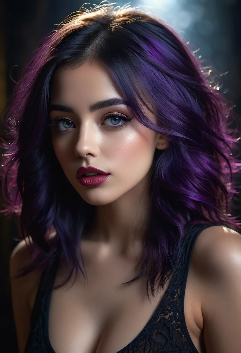 sexy girl, long purple hair,posing on the street in Brussels, dressed in jeans and a very tight black tank top, marked nipples,,(best quality, 4k, 8k, high resolution, masterpiece: 1.2), ultra-detailed, (realistic, photorealistic, photorealistic: 1.37), details intricate, vivid colors, sharp focus, professional, surrealism oil touch, portrait, woman, beautiful detailed eyes, beautiful detailed lips, dreamy atmosphere, shadow play, lighting soft, fun pose, dark tones, ethereal background, fantasy elements, texture, layered composition.realistic, shadows, sensual, dramatic lighting, moody atmosphere, photorealistic, intricate details, masterpiece, ultra detailed, high quality, 8k, best quality, realistic, cinematic, dark and brooding, expressionist, powerful composition, emotional impact {{{,{pussy,spread her pussy,cum,cum on pussy,masterbation,straddling,y}}