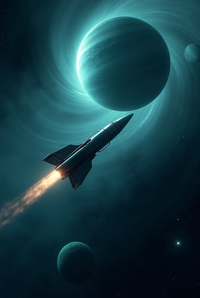 Rocket arriving at Neptune