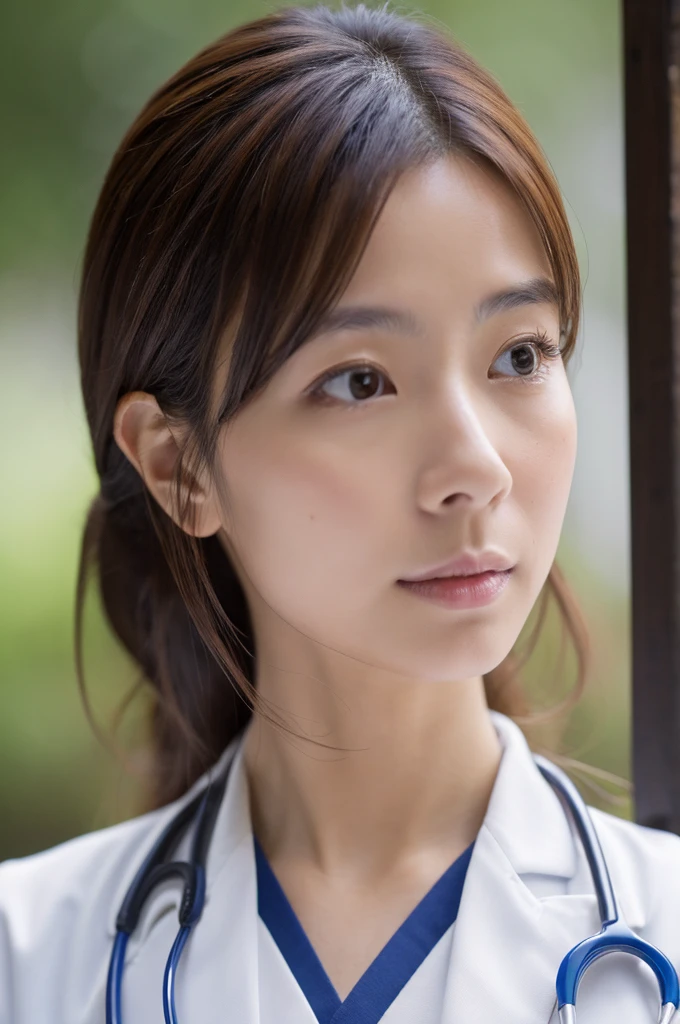 ((Highest quality)), ((masterpiece)), (detailed),Perfect Face,Japanese,Female doctor,White