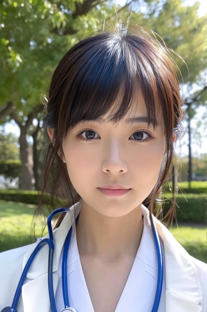 ((Highest quality)), ((masterpiece)), (detailed),Perfect Face,Japanese,Female doctor,White