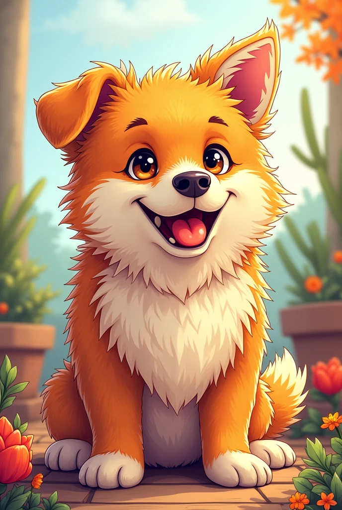 A dog to color