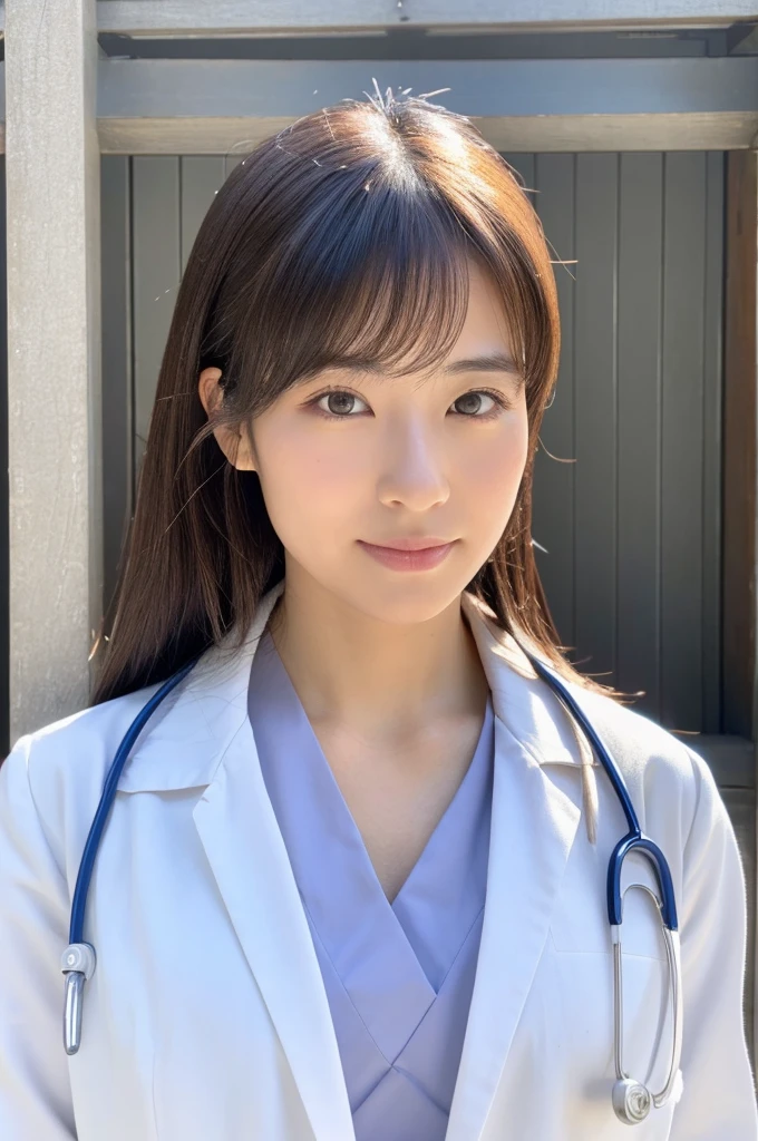 ((Highest quality)), ((masterpiece)), (detailed),Perfect Face,Japanese,Female doctor,White