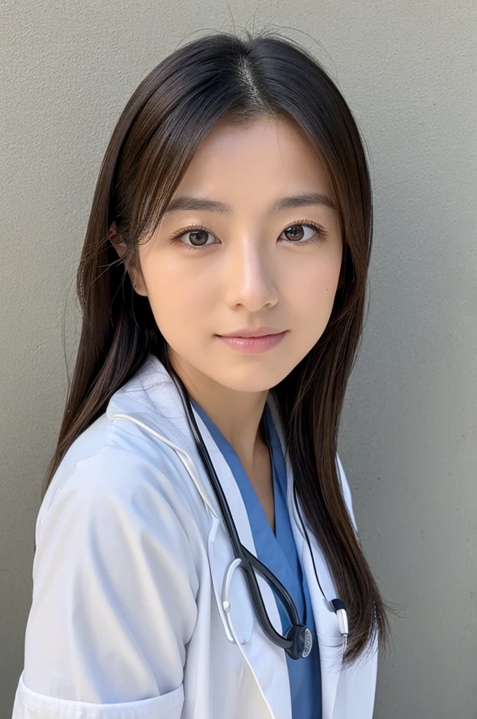 ((Highest quality)), ((masterpiece)), (detailed),Perfect Face,Japanese,Female doctor,White