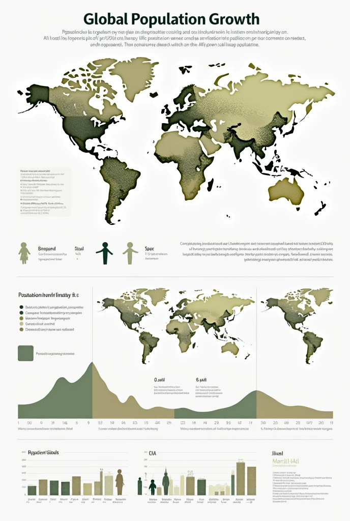 graphic map on population growth