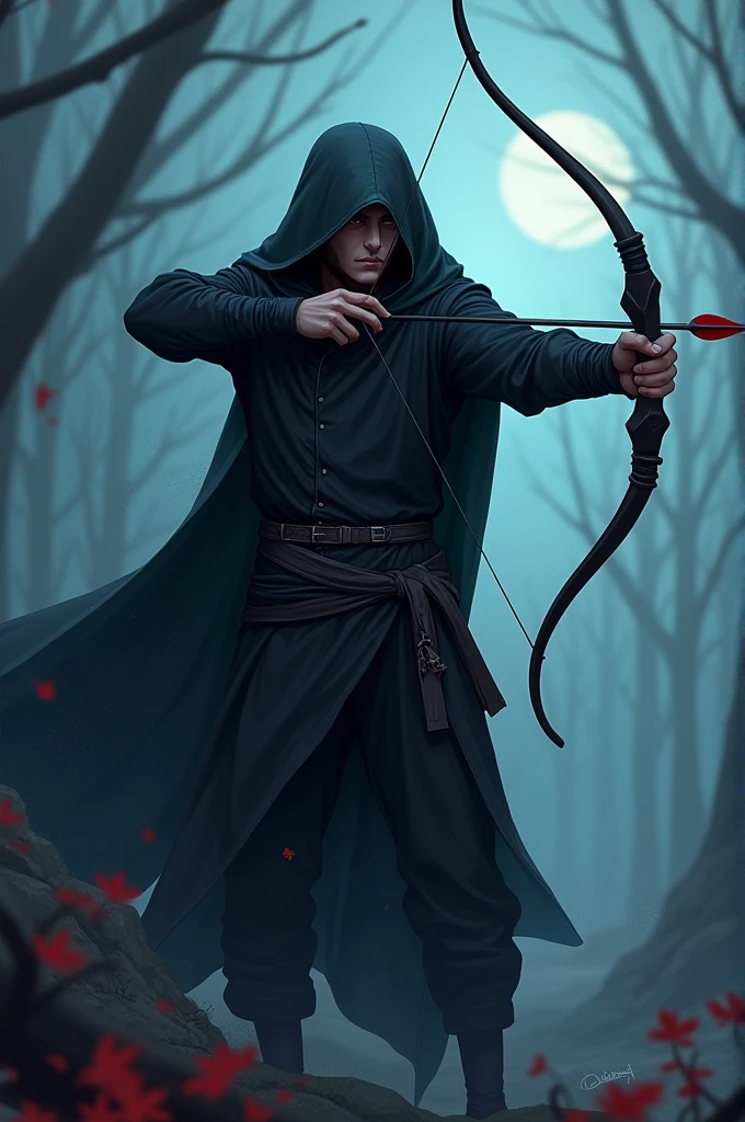 A mysterious anime archer 