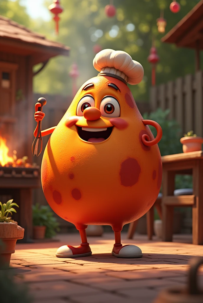 Cute Disney Pixar barbecue character