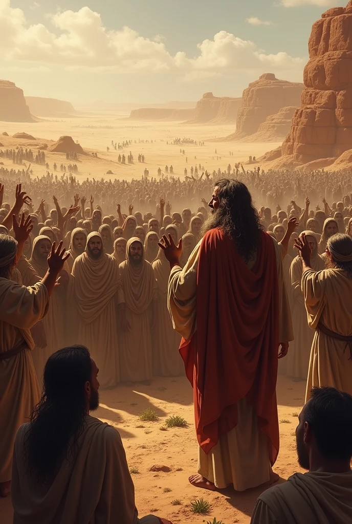 The lack of water and food quickly brought to the surface the dissatisfaction of the people, who began to murmur against Moses and against God.