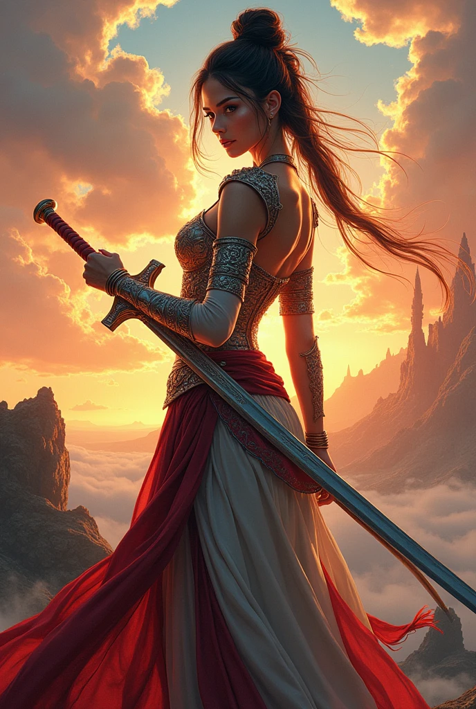 A beautiful swordswoman 
