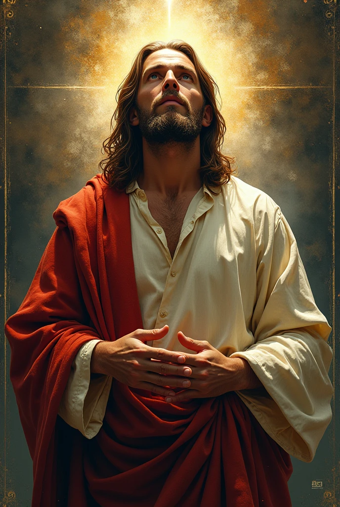 You can create me a symbol where Jesus is collaborating with the social