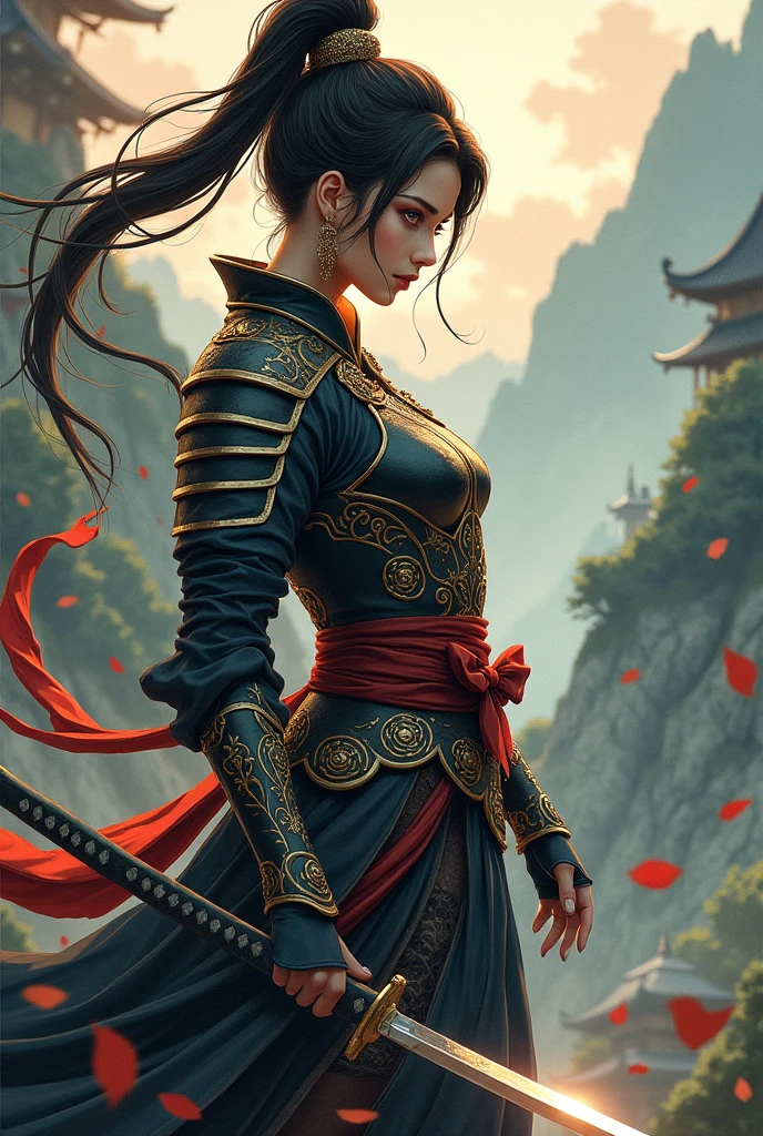 A beautiful swordswoman (アニメ)