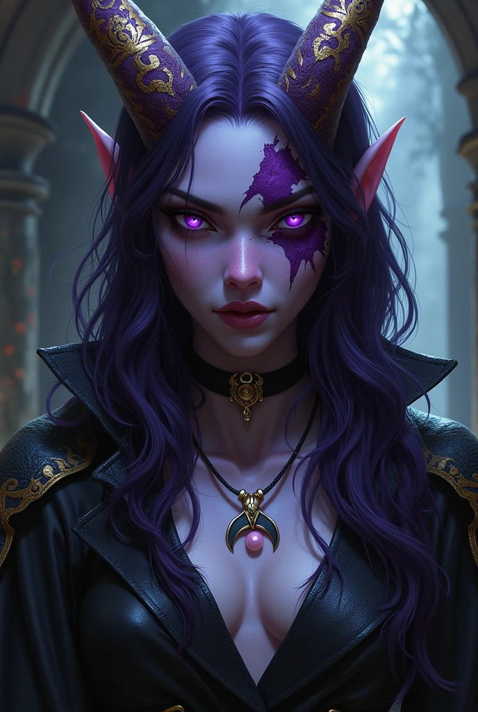 (1 female character), Zatana casting a powerful spell, (1 female character), the Joker turning into a beautiful woman, (1 female character), Harley Quinn watching with intense desire, magic aura, dark and mysterious atmosphere. --auto --s2