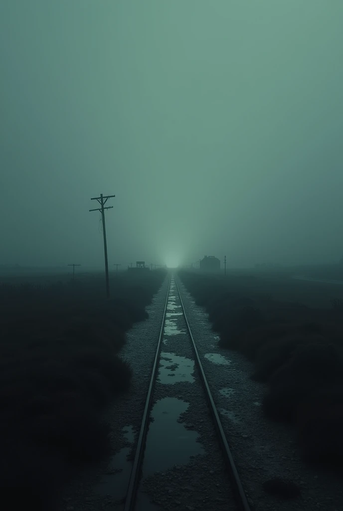 Beautiful dark and empty track