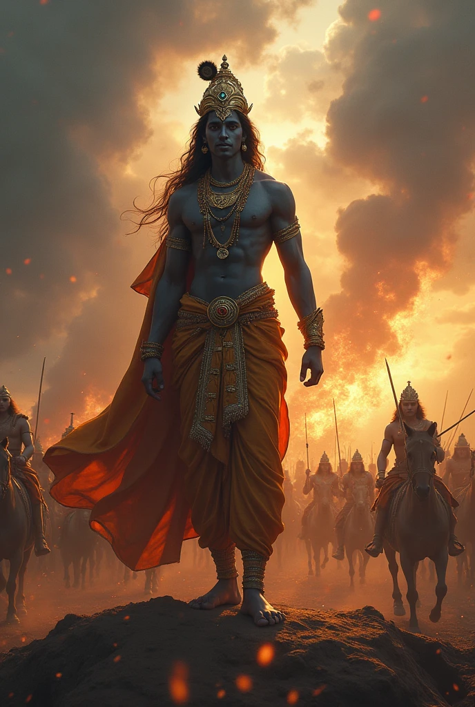 Shree Krishna images generate in Mahabharata war