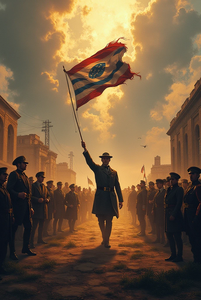  image that represents the phases or sequence of actions (at least 4 phases)  from the conquest of the declaration of independence in Uruguay? 