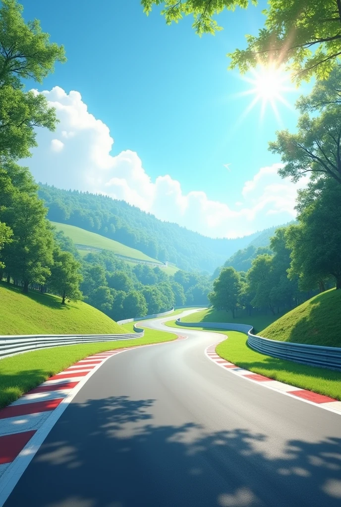 Beautiful empty track