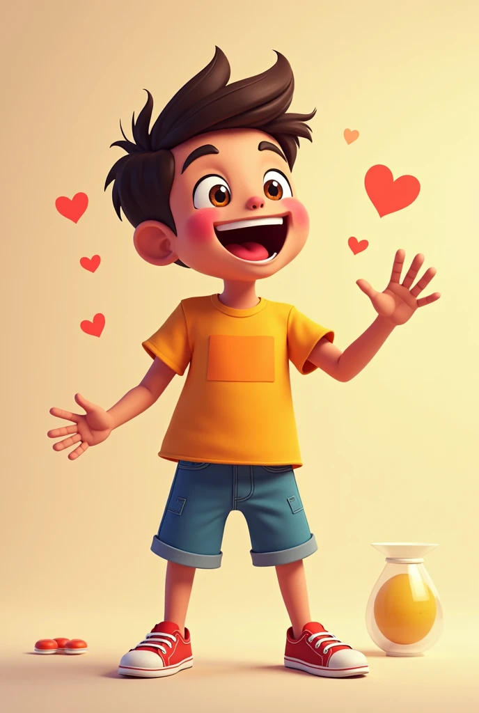 A boy hitting his 10k followers