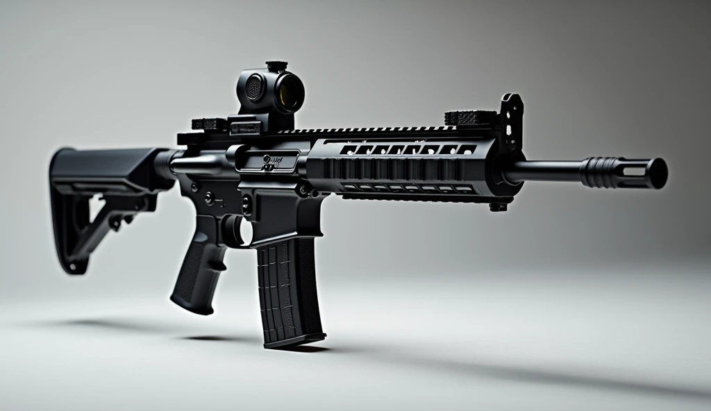 high quality photograph of a contemporary M4A1 carabine. Цевьё LVOA-S