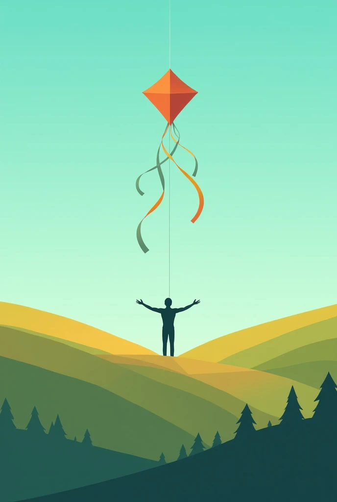 You can design a pictogram related to freedom, Kites and the connection between man and nature