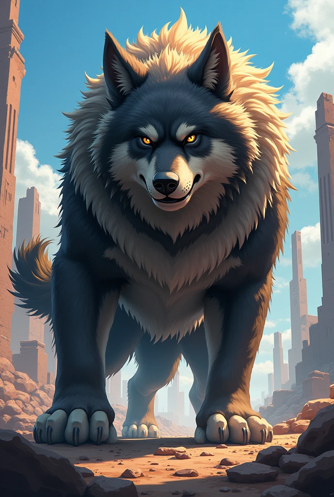 A very strong anime dog 