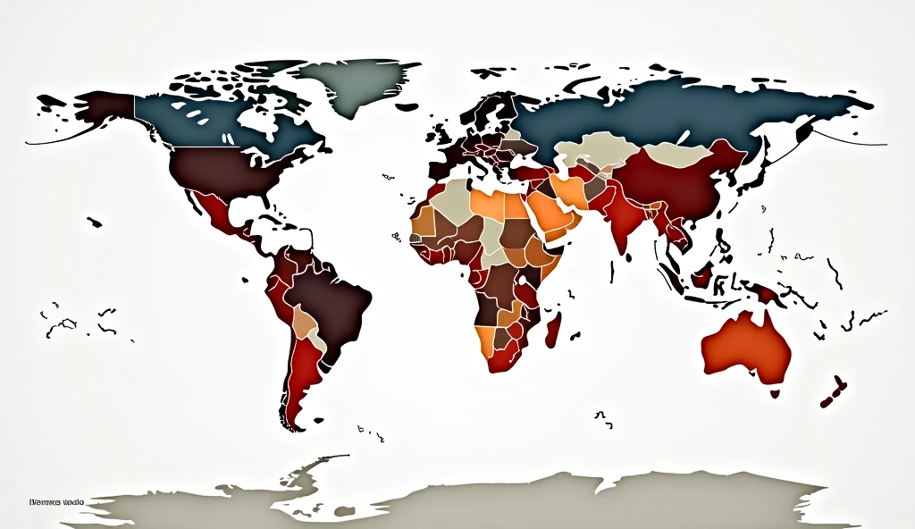 graphic map on population growth with caption in Portuguese
