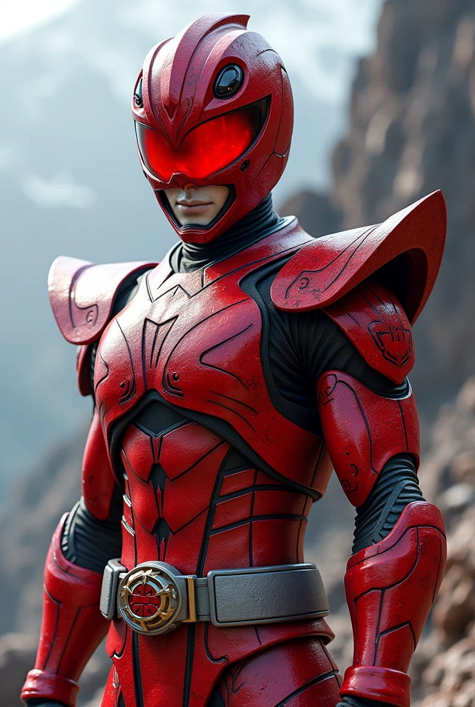 (fotorrealism:1.2), Power Ranger Red Ninja Storm HD 4K
