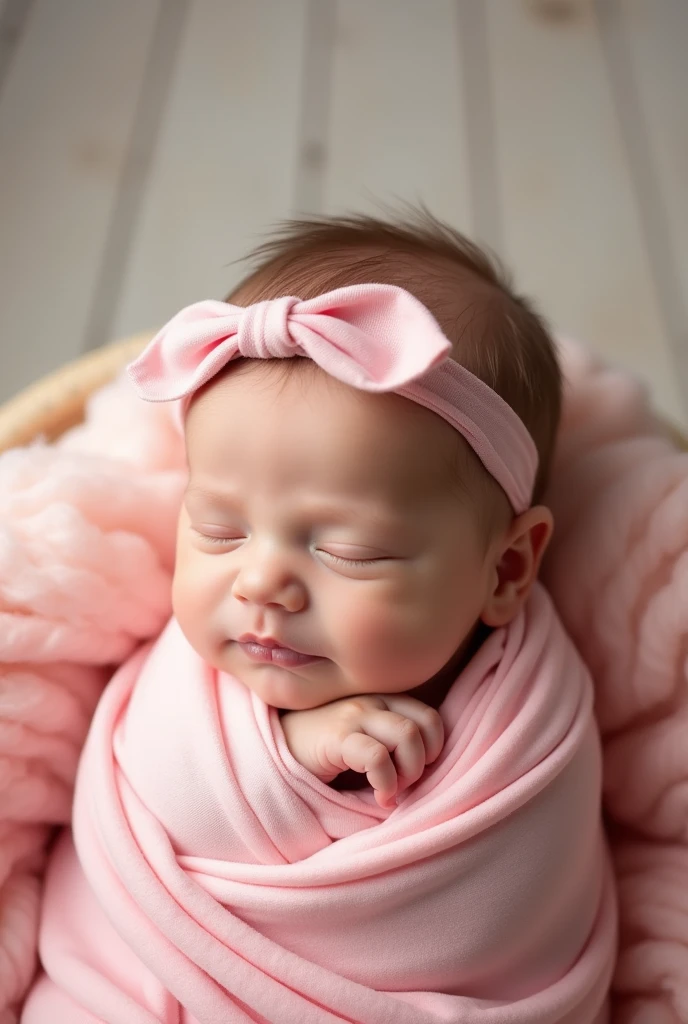 New girls with cute pink headbands photoshoot
