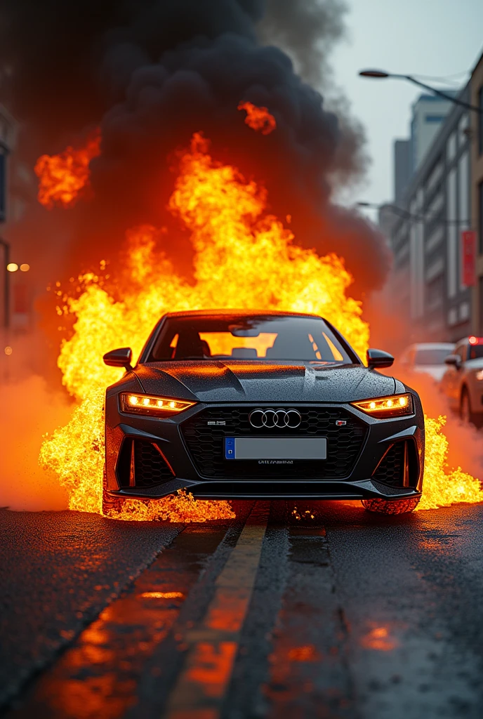 Audi RS6 Kerosene accident