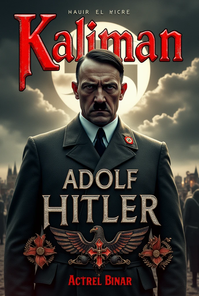 Cover like Kaliman's's'But by Hitler with a title in his name., Add your name above, Excellent but don't say Kaliman alone "Adolf Hitler"