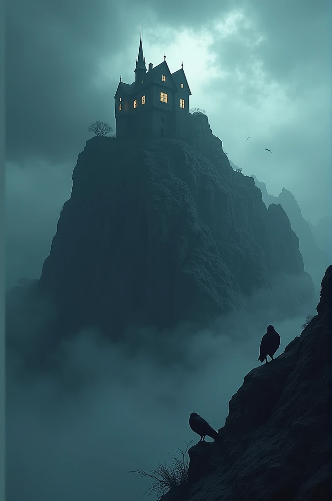 Fear terror house on the top of a mountain psychosis