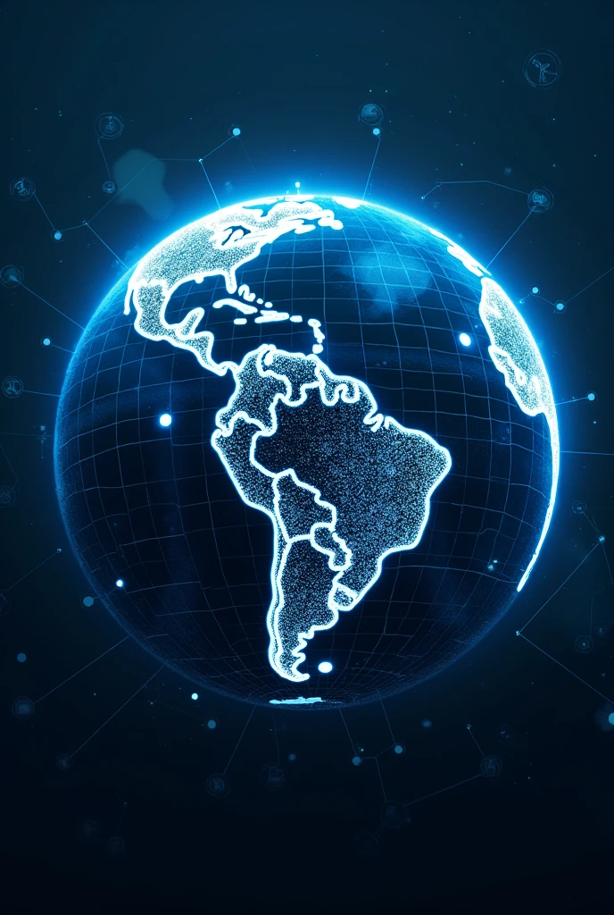 Map of the blue global cyber information environment and Brazil in this ecosystem