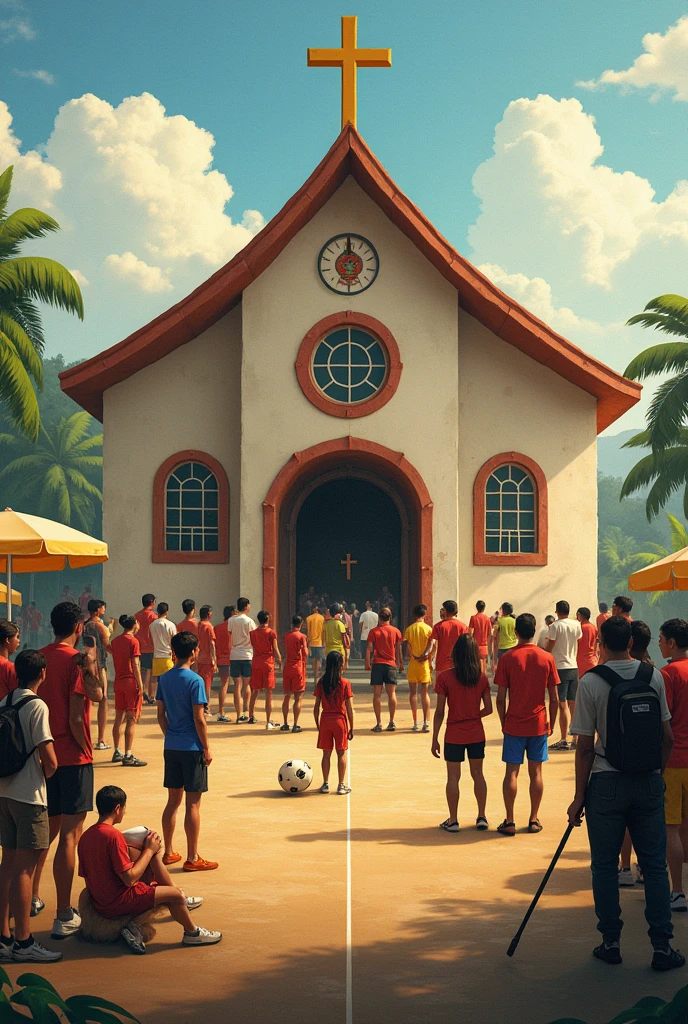 THE SACRED HEART OF JESUS COMMUNITY, I AM HONORED TO INVITE YOU AND YOUR FAMILY, TO PARTICIPATE IN THIS GREAT FUTSAL TOURNAMENT, KM 195 NORTH 32 KM FROM THE LANE obs..: ARMANDO'S HOUSE,
date:15/09/2024,top: AT 9 AM.
THERE WILL BE BARBECUE FOR SALE, TYPICAL FOODS AND DRINKS.
Obs.: MONEY RAISED IS TO FINISH THE CHURCH.
gaming:MALE AND FEMALE REGISTRATION: R$ 50,00 RE-REGISTRATION :R$ 30,00 AWARD:
1st 50% REGISTRATION
2º 30% REGISTRATION